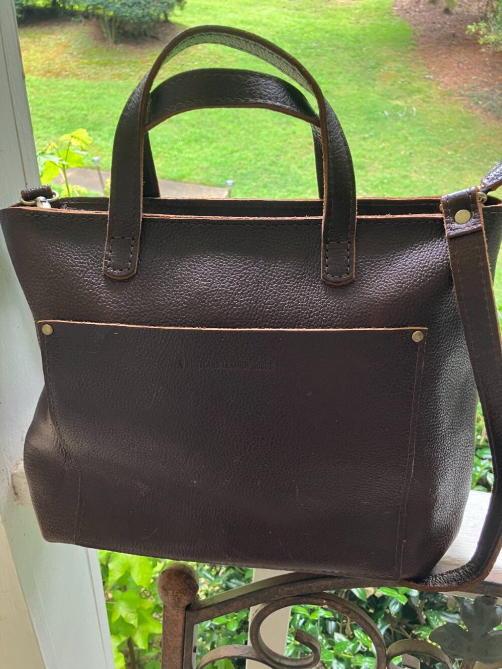 Portland Leather Medium Crossbody Tote - Picture 4 of 5